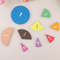 Montessori Math Fractions Set EVA Round Fraction Circles For Kids STEM Educational Toy For Early Le 4
