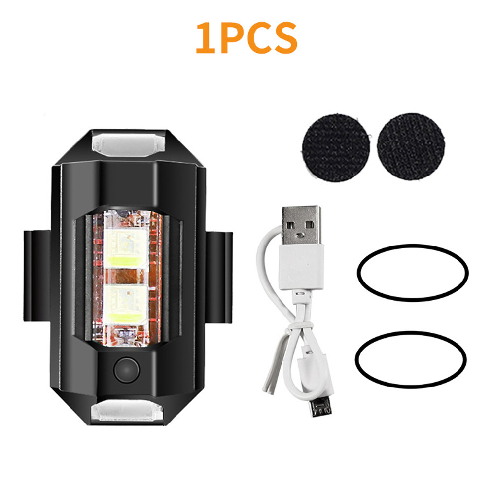 Mini USB LED AntiCollision Bike Light 7Color Drone Strobe For Aircraft Motorcycle  Night Safety 6