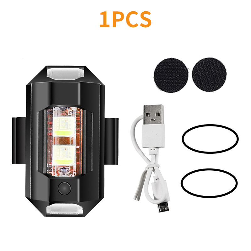 Mini USB LED AntiCollision Bike Light 7Color Drone Strobe For Aircraft Motorcycle  Night Safety 6