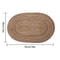 Oval Rope Cotton Placemats 4PCS NonSlip Braided Table Mats Set For Kitchen Dining Room Decor 1