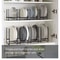 Space Saving Dish Rack Kitchen Cabinet Plate Storage Organizer With Drainage Desktop Dinner Plate P 5