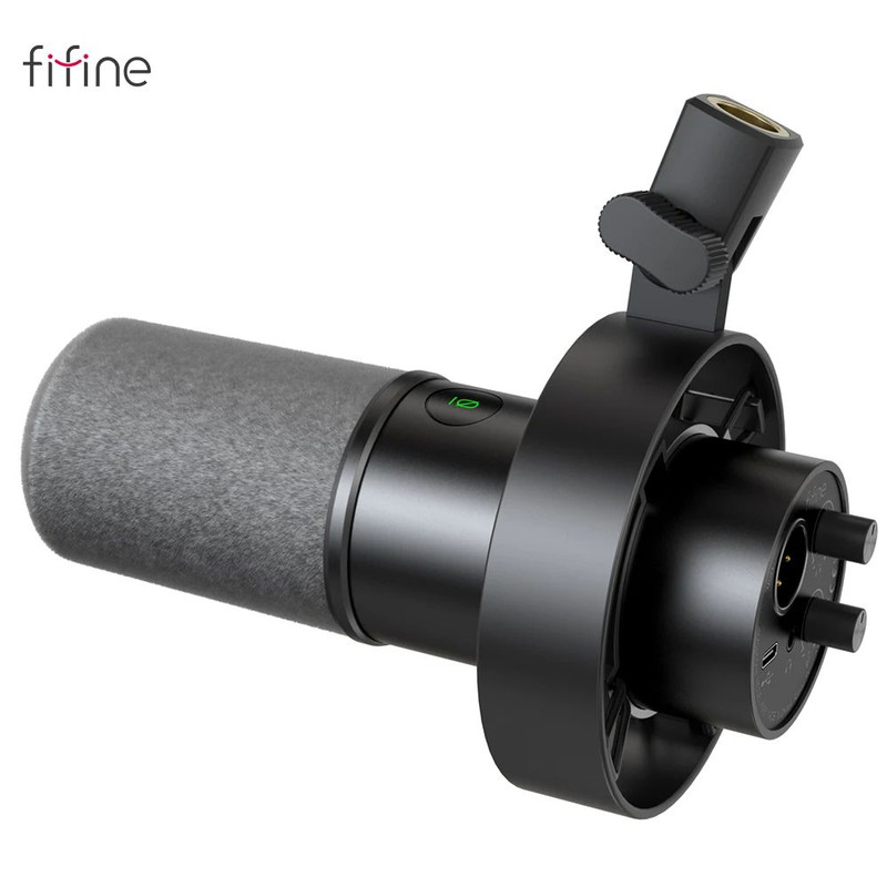 Studio Quality FIFINE K688 MicDual USBXLR Dynamic Microphone With Volume Control Shock Mount For Po 6