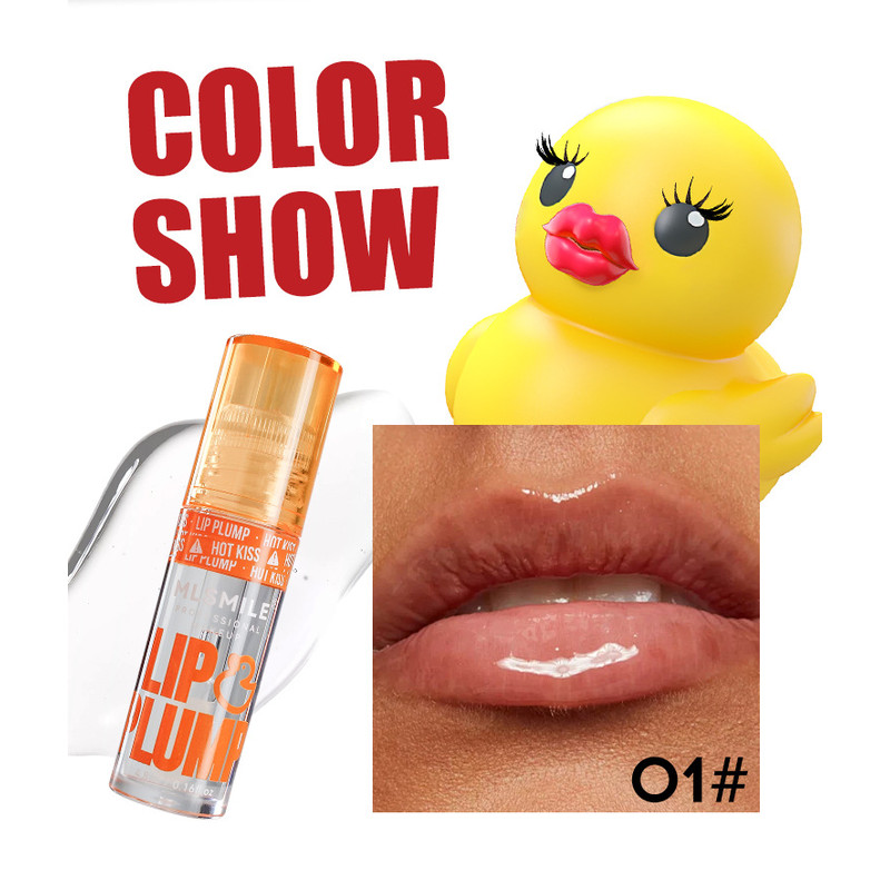 Plumping Lip Gloss Set MLSMILE Duck Lip Oil For Fuller Lips  Natural Shine Hydration  Mirror Like F 3