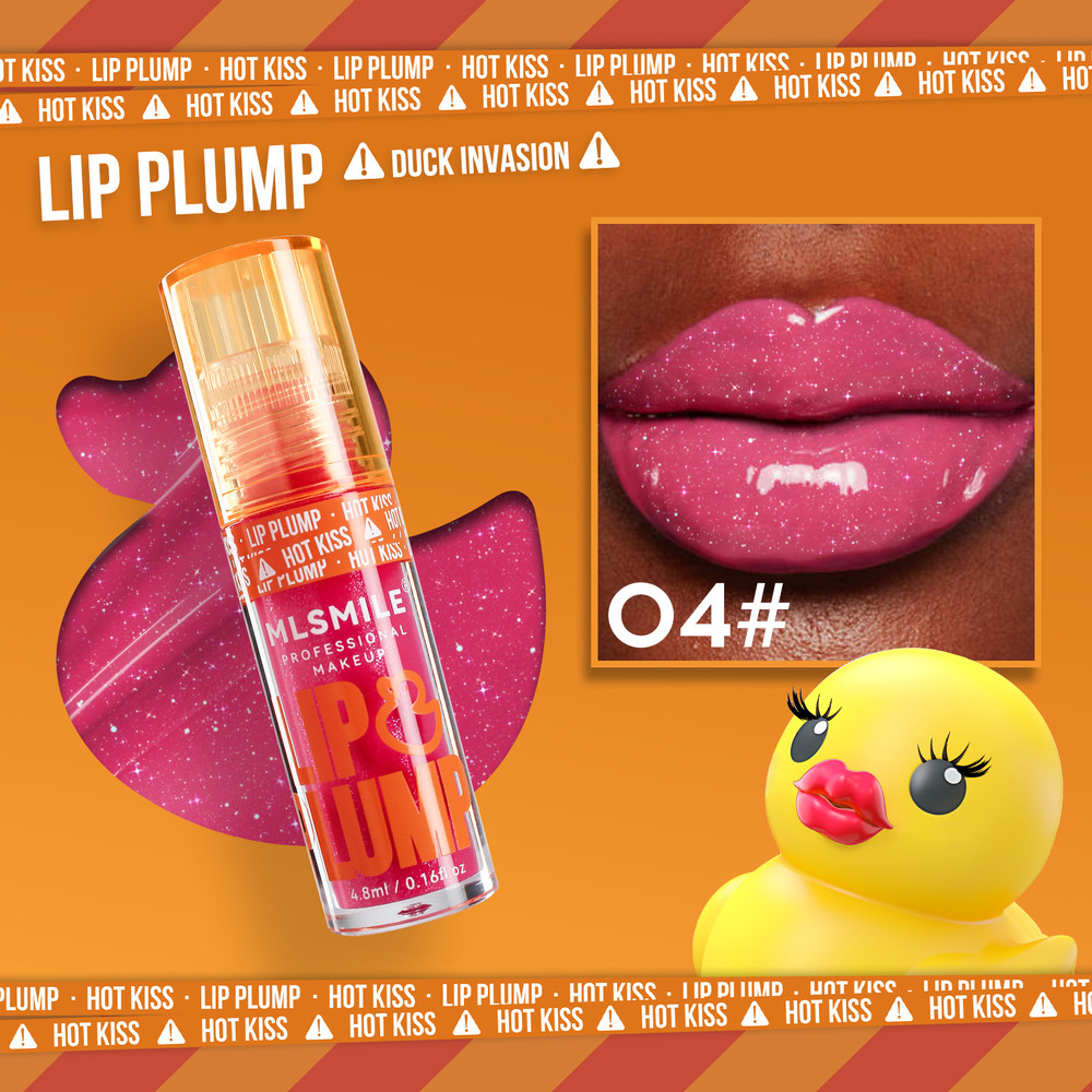 Plumping Lip Gloss Set MLSMILE Duck Lip Oil For Fuller Lips  Natural Shine Hydration  Mirror Like F 7
