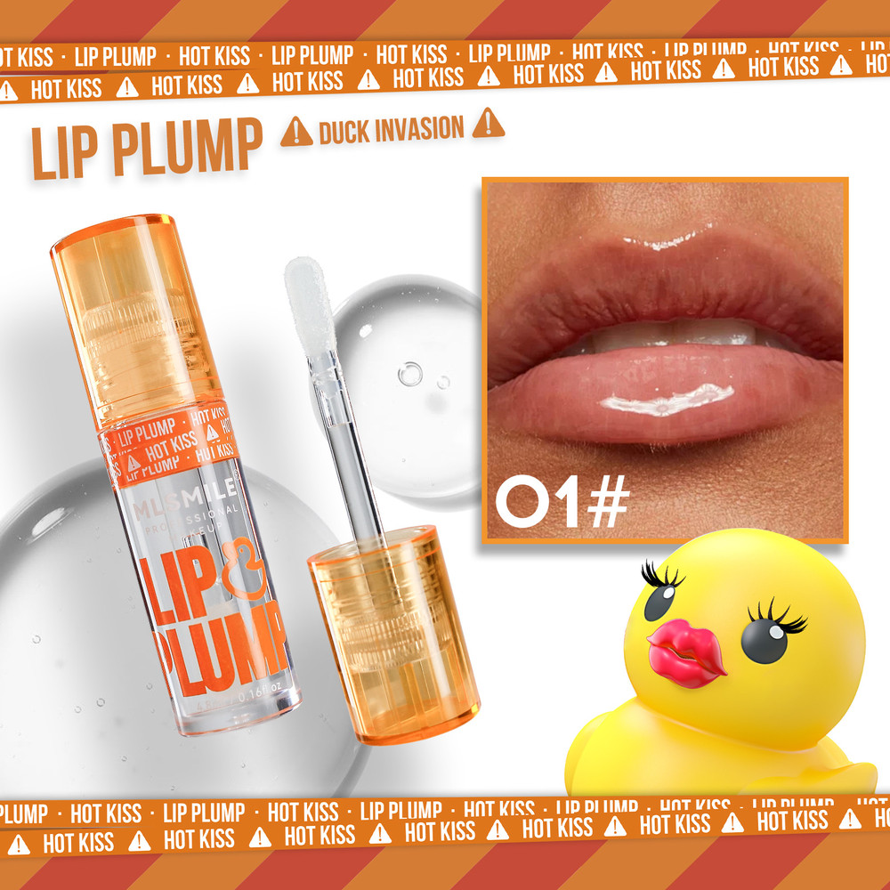 Plumping Lip Gloss Set MLSMILE Duck Lip Oil For Fuller Lips  Natural Shine Hydration  Mirror Like F 8