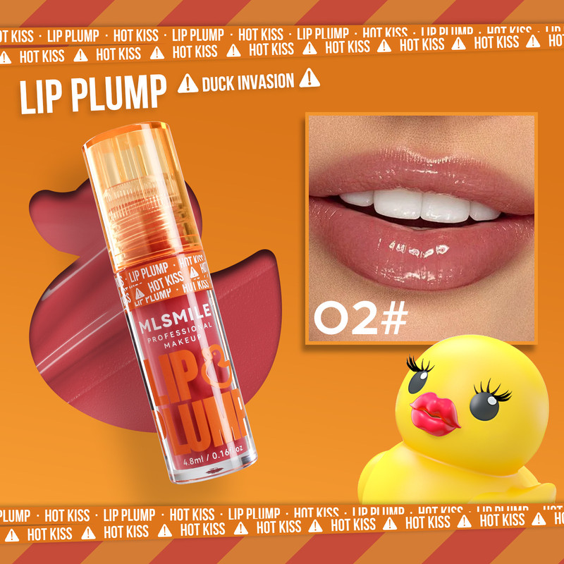 Plumping Lip Gloss Set MLSMILE Duck Lip Oil For Fuller Lips  Natural Shine Hydration  Mirror Like F 9