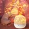 Crown Star Light Projection Lamp, Rotating Star Bedroom Ceiling Atmosphere Night Lamp with 6 Films
