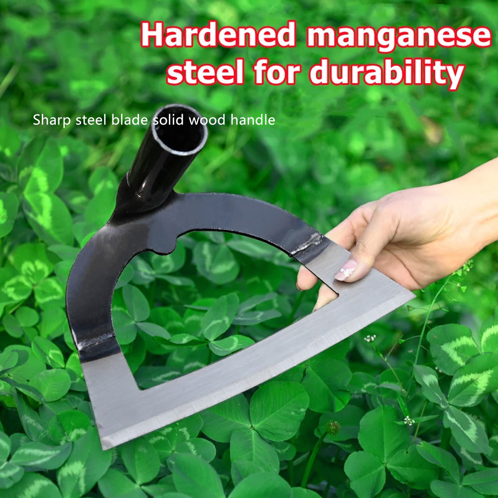 ShovelShaped Hollow Hoe Weeding Rake LaborSaving Steel Weeding Hoe With Handle For Gardening  Soil  2