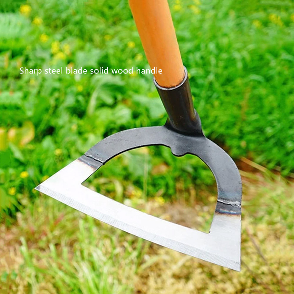 ShovelShaped Hollow Hoe Weeding Rake LaborSaving Steel Weeding Hoe With Handle For Gardening  Soil  0