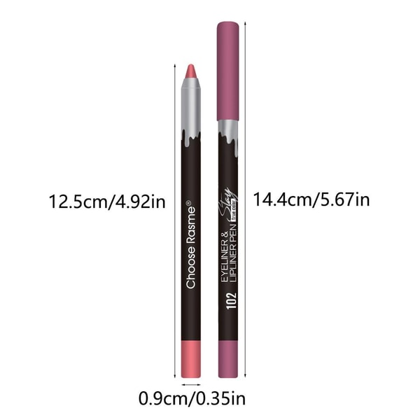 Matte Lip Liner Set SmudgeProof Waterproof Lip Pencil Gift Set Durable Lip Makeup For Bold Natural 5