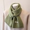 Luxury Winter Scarf for Women, Soft Knitted Scarf, Warm Solid Color Wraps, Simple Shawls and Neckerchiefs