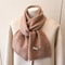 Luxury Winter Scarf for Women, Soft Knitted Scarf, Warm Solid Color Wraps, Simple Shawls and Neckerchiefs