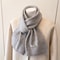 Luxury Winter Scarf for Women, Soft Knitted Scarf, Warm Solid Color Wraps, Simple Shawls and Neckerchiefs