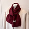 Luxury Winter Scarf for Women, Soft Knitted Scarf, Warm Solid Color Wraps, Simple Shawls and Neckerchiefs