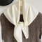 Soft Triangle Scarf, Winter Warm Pashmina, Bright Solid Color Thickened Shawl