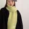 Pure Color Woolen Scarf, Versatile Winter Neck Warmer, New Knitted Yarn For Girls and Students