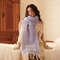 Thick Jacquard Knitted Shawl, Wool Blend Scarf, Letter Pattern, Winter Autumn Fashion Accessory