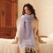 Thick Jacquard Knitted Shawl, Wool Blend Scarf, Letter Pattern, Winter Autumn Fashion Accessory