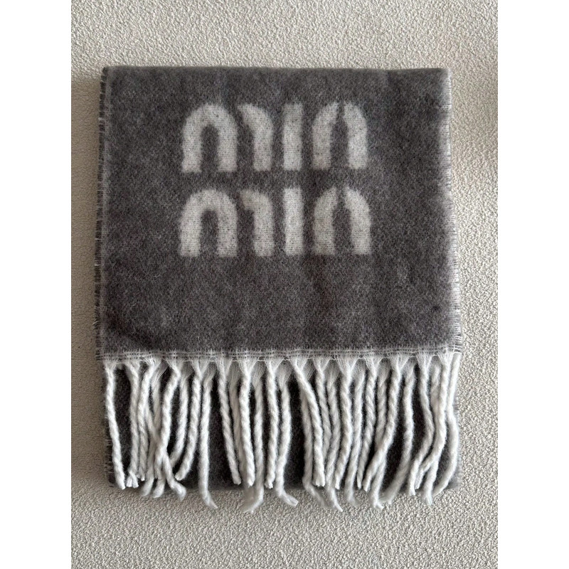 Thick Jacquard Knitted Shawl, Wool Blend Scarf, Letter Pattern, Winter Autumn Fashion Accessory