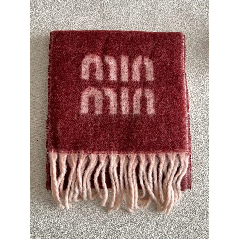 Thick Jacquard Knitted Shawl, Wool Blend Scarf, Letter Pattern, Winter Autumn Fashion Accessory