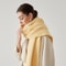 Lady Autumn Winter Scarves, Thickened Wool Blend Muffler, Soft Thermal Shawl, Versatile Multi-color Scarf for Women
