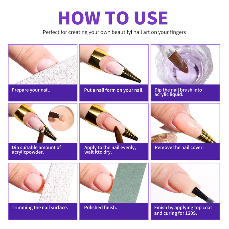 DIY Acrylic Powder Liquid Large Capacity Nail Acrylic Liquid Monomer Crystal For Nails Art 1