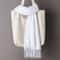 Luxury Solid Cashmere Scarf Winter Warm Shawl Wrap With Tassels Soft Pashmina For Women And Men 2