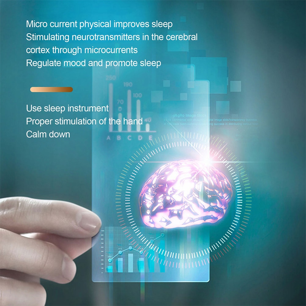 Handheld MicroCurrent Sleep Aid Relieve Anxiety Help Sleep Pressure Relief Insomnia Relaxation Devi 4