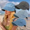 Adjustable Summer Sun Cowboy Hat Foldable Wide Brim Women Bucket Hat UV Protection Panama Ponytail 1