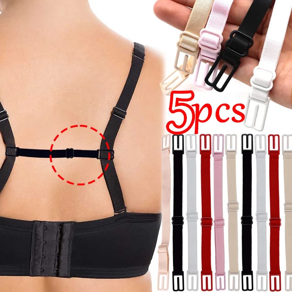 Womens Adjustable Bra Strap Holder NonSlip Shoulder Straps Invisible Belt Buckles Lingerie Extender 1