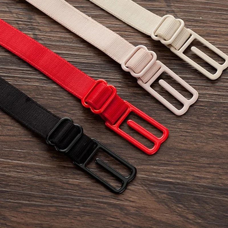 Womens Adjustable Bra Strap Holder NonSlip Shoulder Straps Invisible Belt Buckles Lingerie Extender 0