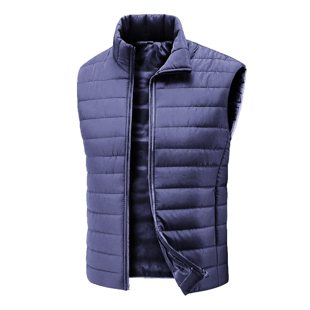 Mens Animal Game Casual Vest Lightweight Zipper Jacket Sleeveless Outerwear Vest Outdoor Warm Vest 3