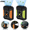 USB Rechargeable Portable Waist Clip Fan Powerful Air Cooler With LED Light Outdoor Camping Waist F 1