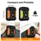 USB Rechargeable Portable Waist Clip Fan Powerful Air Cooler With LED Light Outdoor Camping Waist F 2