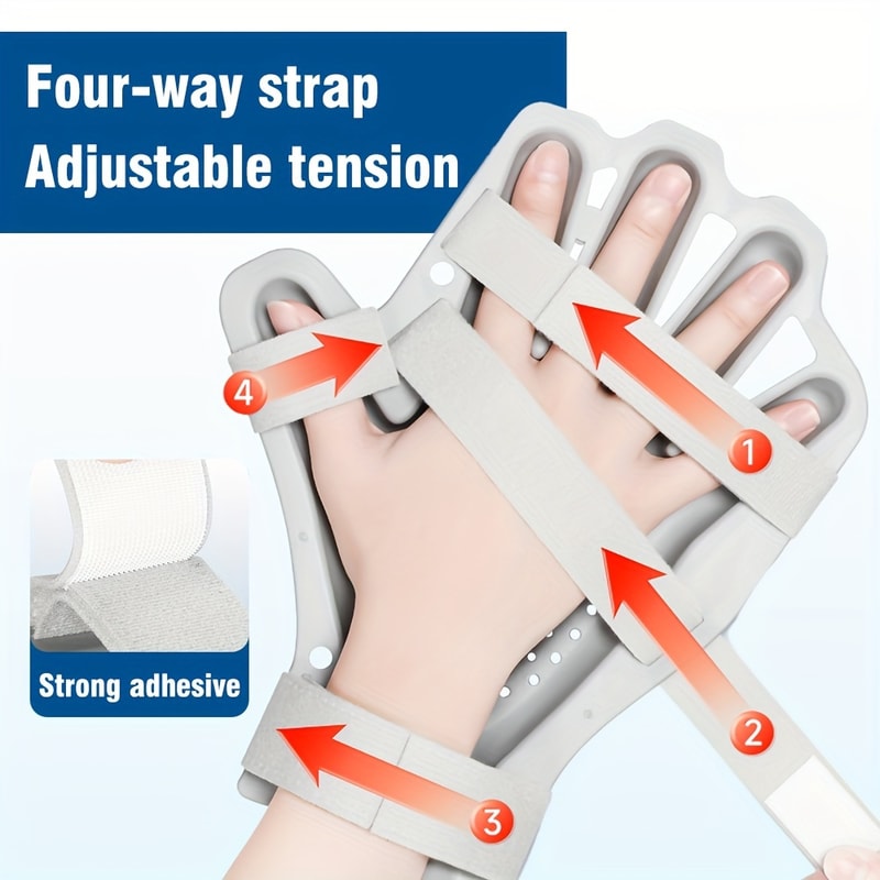 Fingerboard Hand Splint With Strap Adjustable Gloves Supports Protection Finger Correction For Men 2