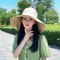 AntiUV Protection Hiking Fisherman Cap Wide Brim Sun Hat Women Foldable Solid Beach Hat Double Side 3