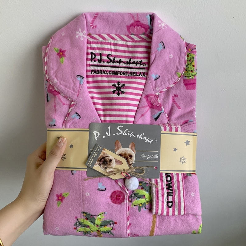 Warm Thick Autumn Winter Women PJs Cotton Ground Wool Sleepwear Cartoon Long Sleeve Pants Pajamas L 3