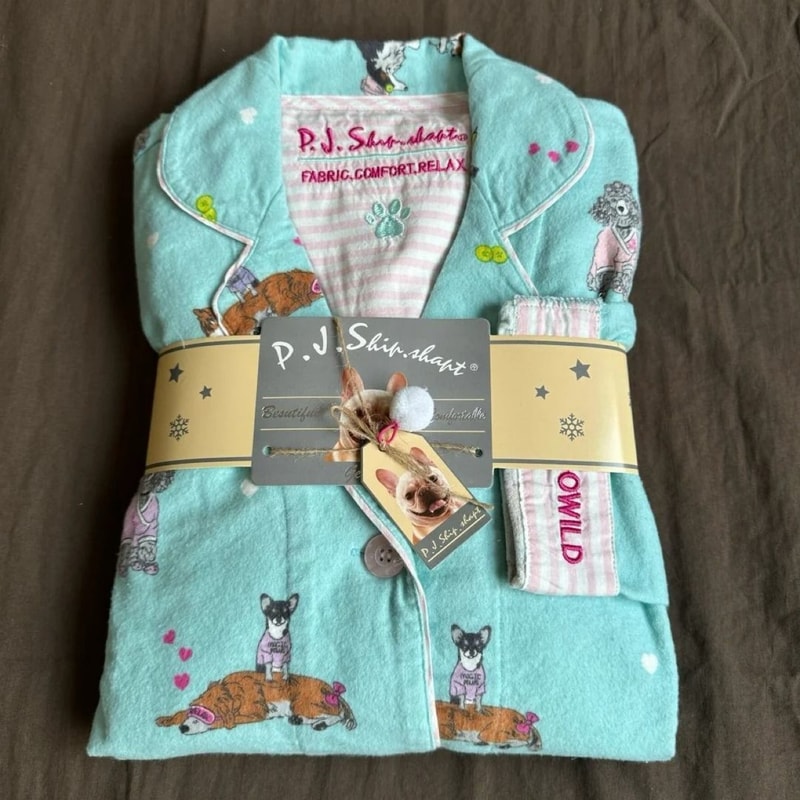 Warm Thick Autumn Winter Women PJs Cotton Ground Wool Sleepwear Cartoon Long Sleeve Pants Pajamas L 7