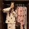 Womens Winter Home Clothes Set Thiened Long Sleeve Coral Fleece Pajamas Cute Cartoon Print Sleepwea 0