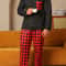 Mens Pajamas Two Piece Set Autumn And Winter Long Sleeved Pants Checkered Sleepwear Soft And Comfor 1