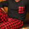 Mens Pajamas Two Piece Set Autumn And Winter Long Sleeved Pants Checkered Sleepwear Soft And Comfor 2