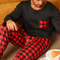 Mens Pajamas Two Piece Set Autumn And Winter Long Sleeved Pants Checkered Sleepwear Soft And Comfor 6