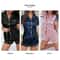 Women Summer Silk Satin Pajamas Set Button Down Top Shorts Loungewear Nightwear With Notched Colla 2