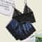 Lace Pajama Set Sexy Sleepwear For Women Top Shorts Lingerie Comfortable Underwear Pajama Set 0