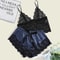 Lace Pajama Set Sexy Sleepwear For Women Top Shorts Lingerie Comfortable Underwear Pajama Set 0