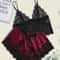 Lace Pajama Set Sexy Sleepwear For Women Top Shorts Lingerie Comfortable Underwear Pajama Set 4