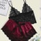 Lace Pajama Set Sexy Sleepwear For Women Top Shorts Lingerie Comfortable Underwear Pajama Set 4