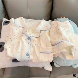 polka dot pajama set for women, cotton sleepwear top and shorts, casual comfortable home suit, sweet sleepwear outfits