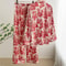 Women Sleepwear Spring Summer Fashion Print Flower Pajamas Set Trouser Suits Lounge Wear Loose Sati 4