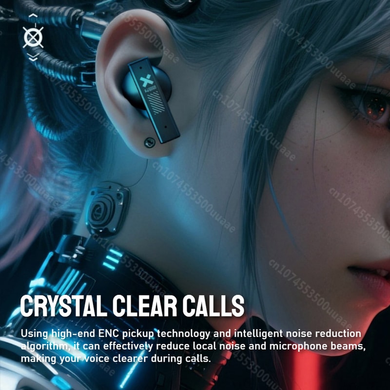 Zombie Cat ANC Bluetooth Earphones Deep Bass Active Noise Reduction Sport Bluetooth Earbuds With Ne 5